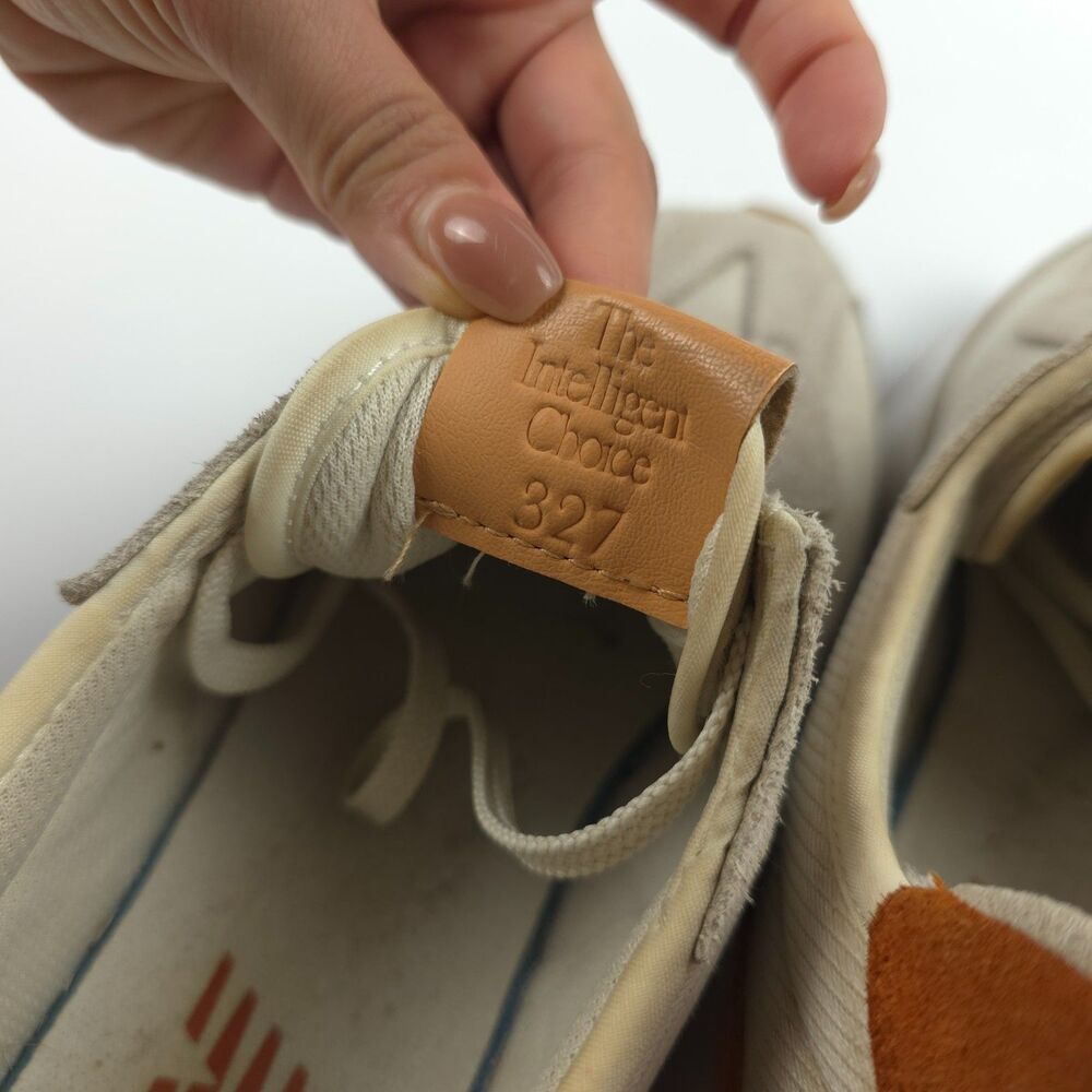 NEW BALANCE 327 Sneakers Leather Trainer Minimal Athleisure Athflow Sporty White - Picture 9 of 11